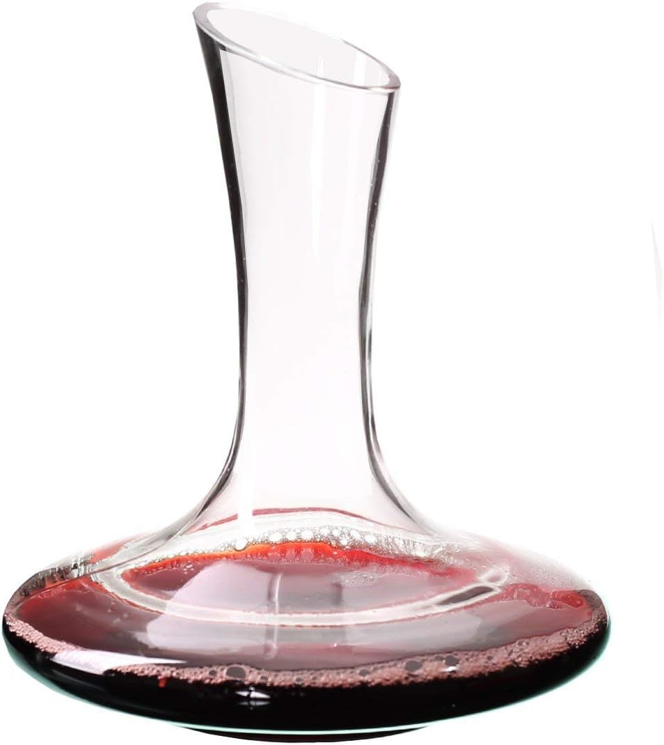 Decanter per Vino, GWCLEO, vetro senza piombo di alta qualità, Capacità di 1.8Ltre