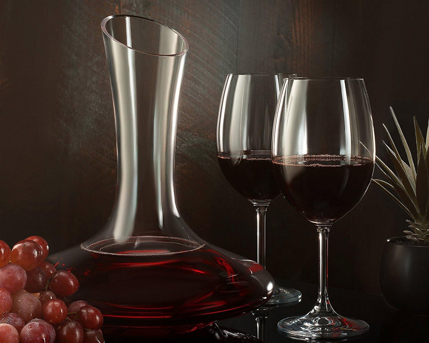 Decanter per Vino, GWCLEO, vetro senza piombo di alta qualità, Capacità di 1.8Ltre